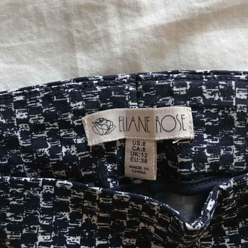Eliane Rose Pencil pants slacks blue & white - Picture 2 of 4